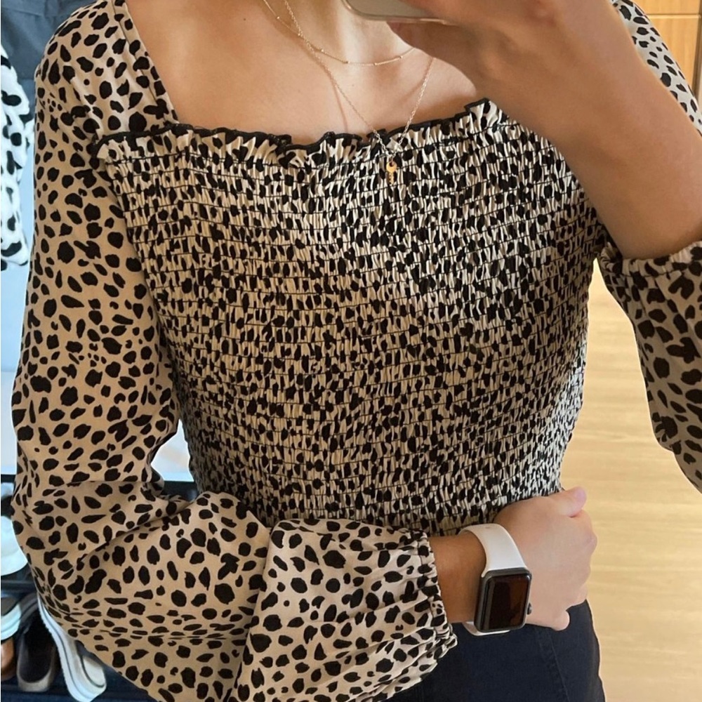 Shein square neck long sleeve- size S
